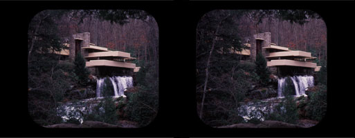 Frank Lloyd Wright Fallingwater 3D View-Master gift set 2 reels viewer NEW 